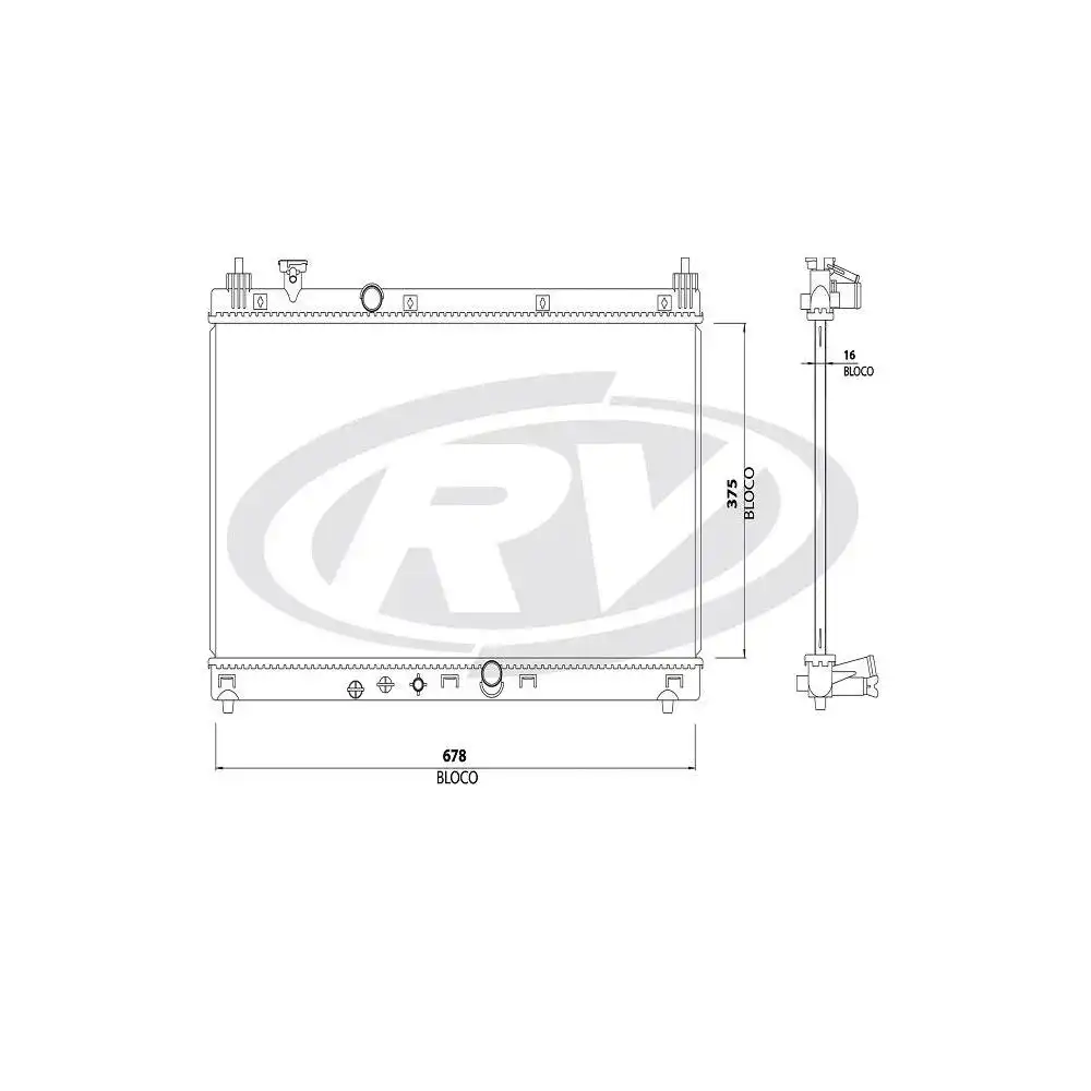 RADIADOR HONDA FIT 1.5 16V 2015 A 2019 AUTOMATICO COM AR