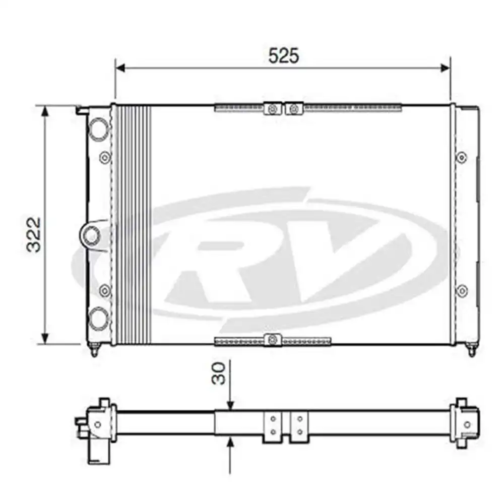 RADIADOR DEL REY PAMPA AP 1.6,1.8 C/ OU S/ AR