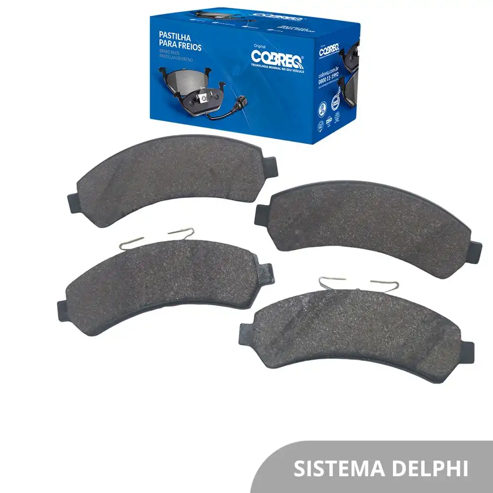 PASTILHA FREIO DIANTEIRA S-10 2.8 1997 A 2011 4X4