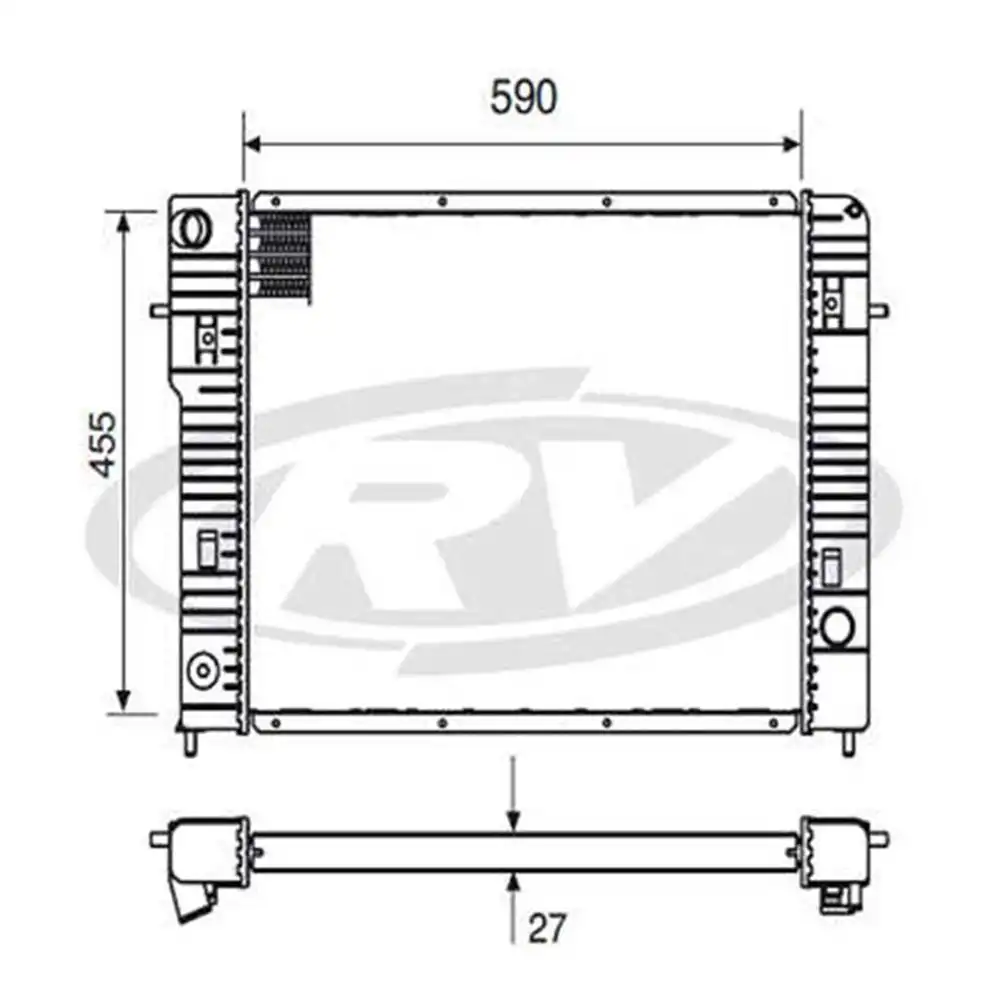 RADIADOR OMEGA 2.2 4.1 1995 A 1998 MANUAL COM E SEM AR