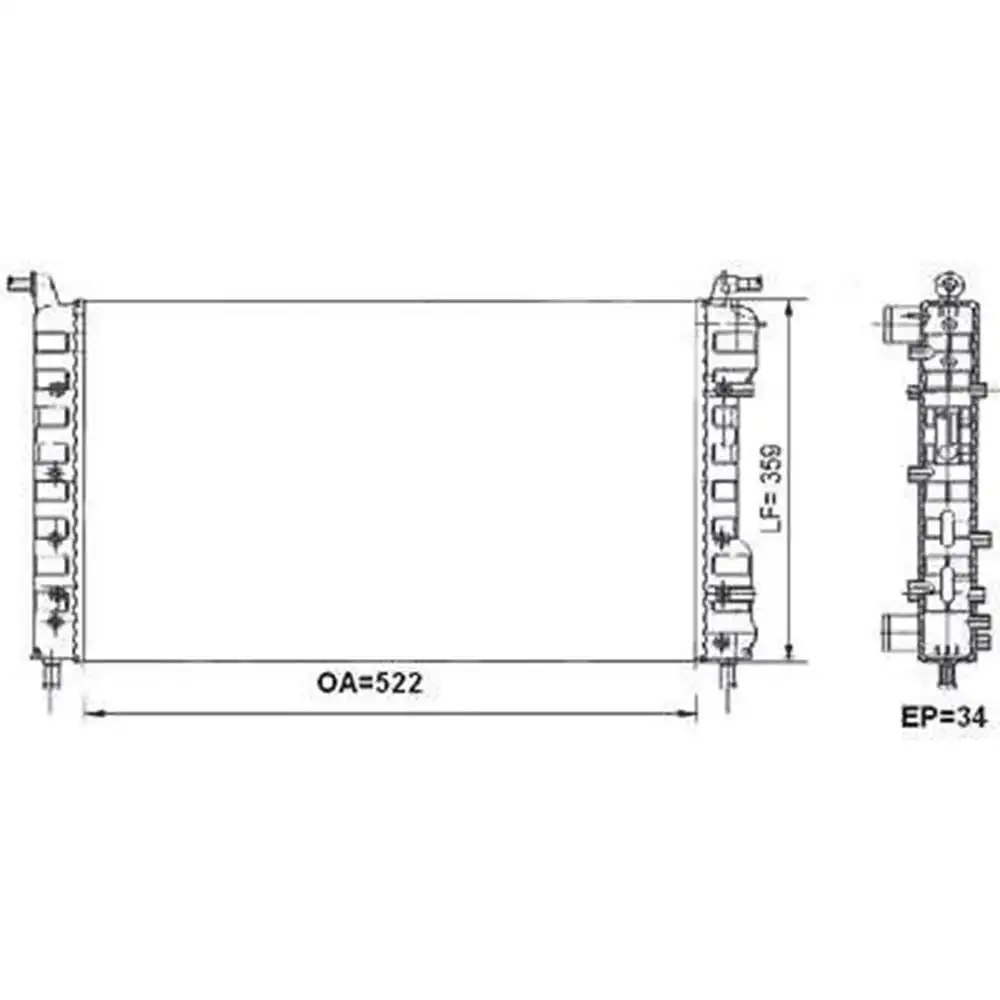 RADIADOR FIAT PALIO 1.0 1.3 1.5 1999 A 2005