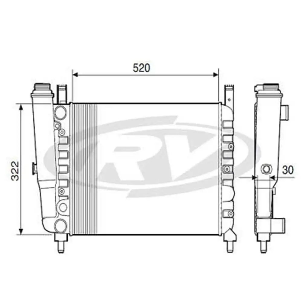 RADIADOR FIAT UNO 1500 1987 A 1993 COM AR