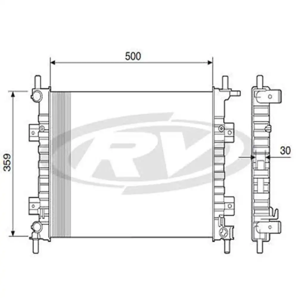 RADIADOR FIESTA 1.0 2000 A 2002 COM E SEM AR