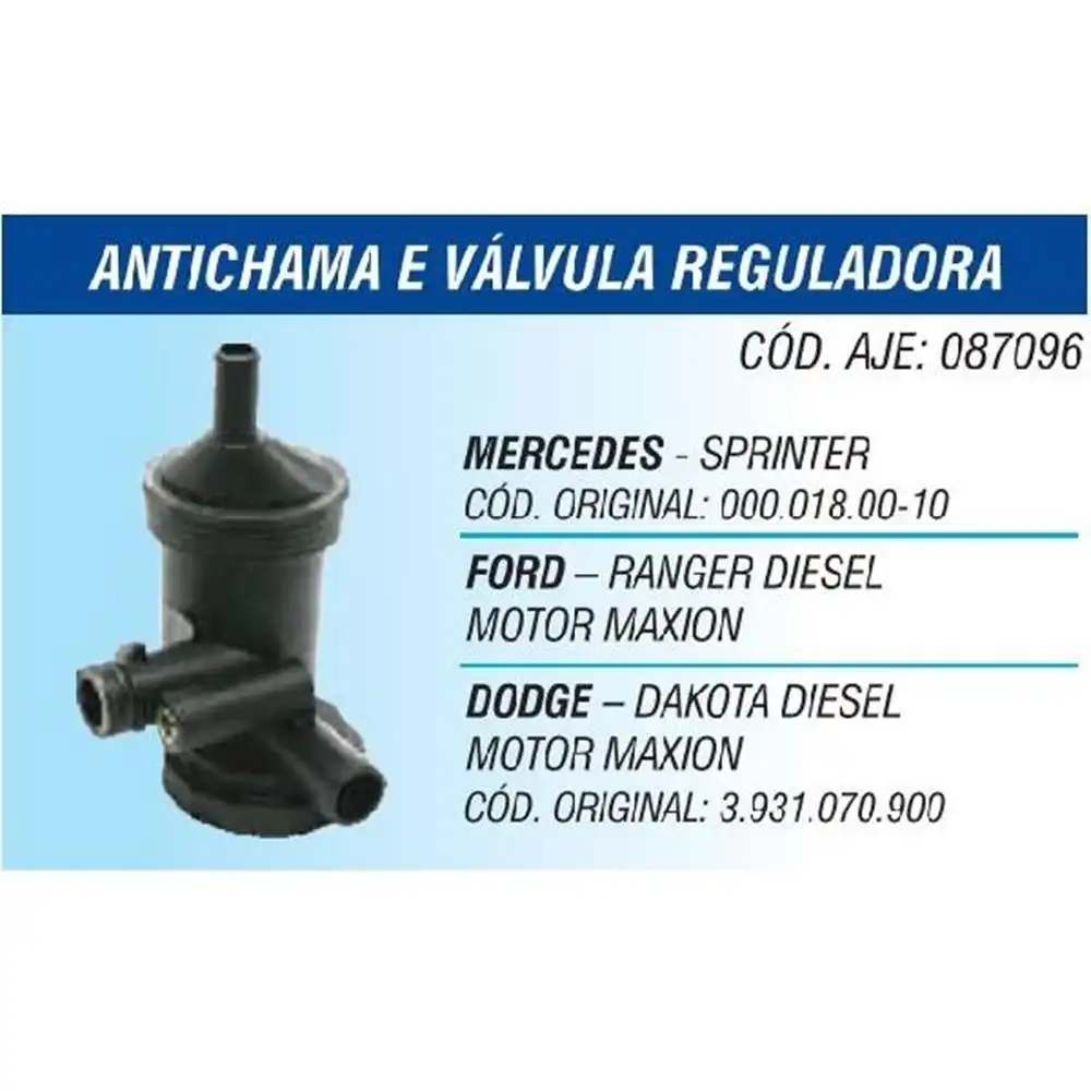 VALVULA ANTI CHAMA RANGER 2.5 1997 A 2005