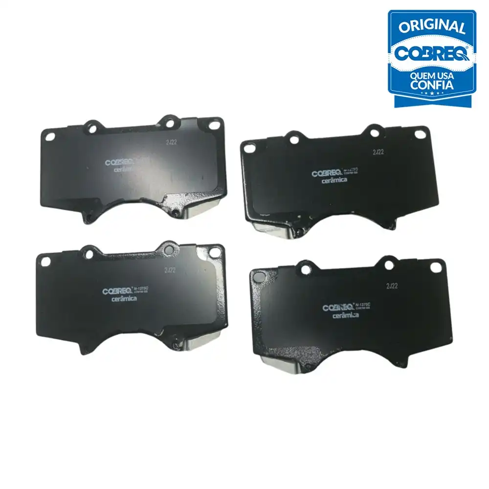 PASTILHA FREIO DIANTEIRA TOYOTA HILUX 2.7 3.0 2009/ CERAMICA