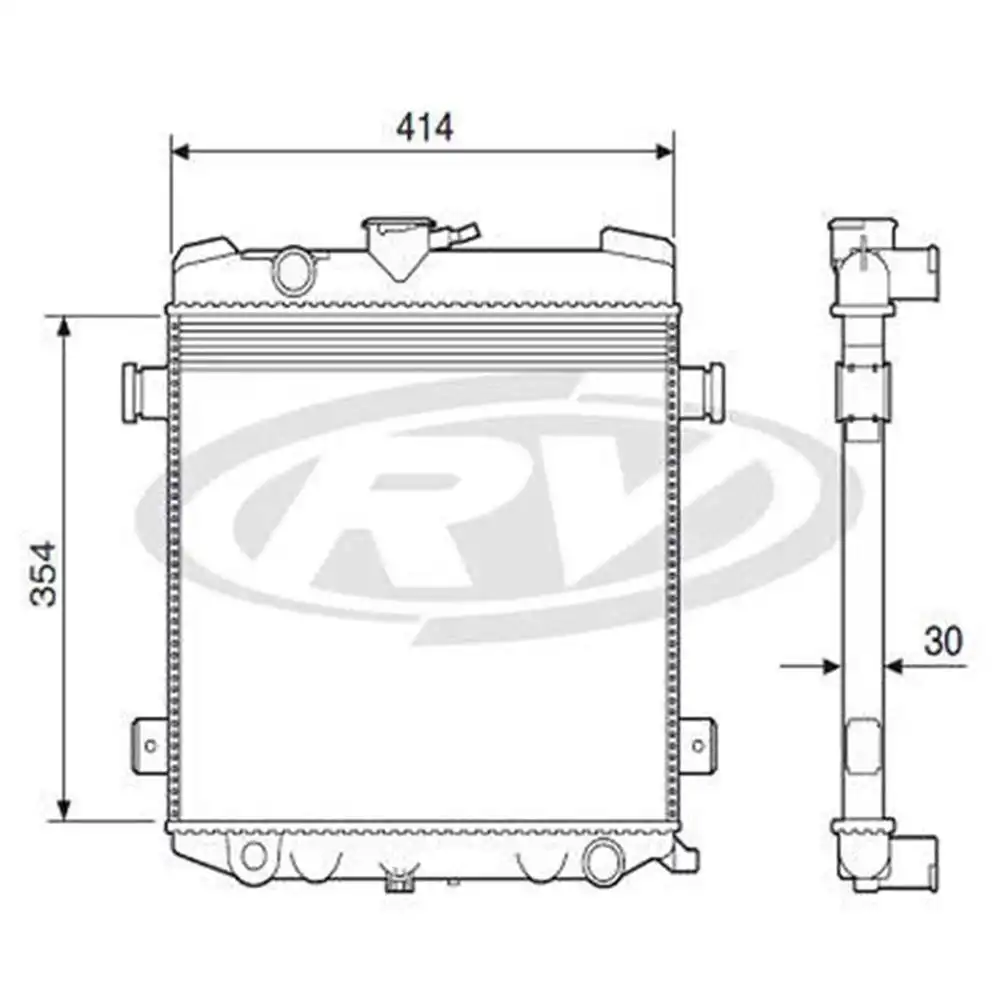 RADIADOR CHEVETTE 1.4 1.6 8V CHEVY 500 1.4 1.6 77/95 C/ AR