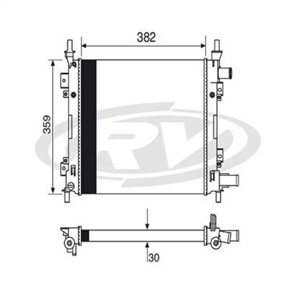 RADIADOR KA 1.0 1.6 ROCAM 2000 A 2008 C/S AR