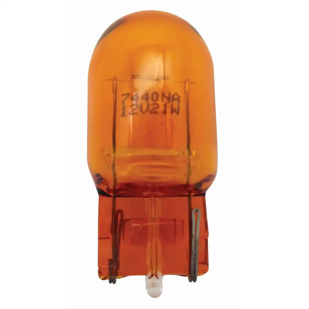 LAMPADA SINALEIRA 1 POLO BASE VIDRO (PINGAO) AMBAR