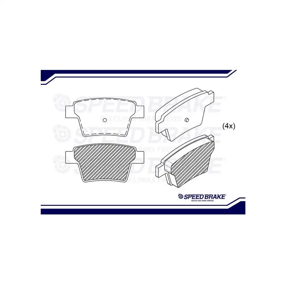 PASTILHA FREIO TRASEIRA CITROEN C4 2.0 16V AUT. 2009/ TEVES