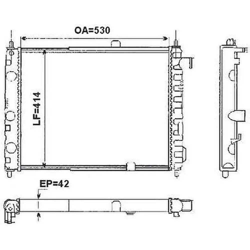 RADIADOR MONZA 1.6 1.8 2.0 1982 A 1990 COM E SEM AR