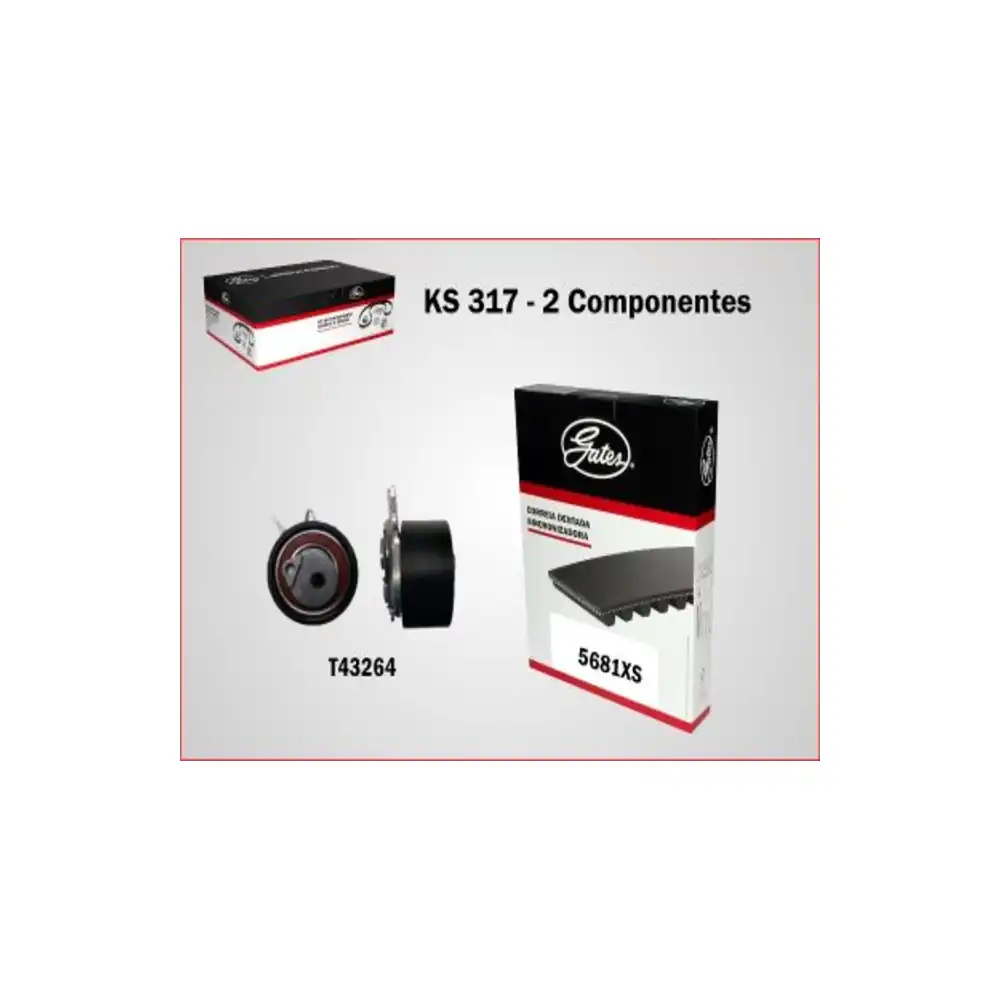 KIT CORREIA DENTADA S-10 2.8 2014 ACIMA