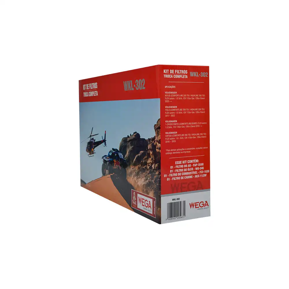 KIT FILTROS NIVUS 1.0 12V TSI 2020 ACIMA