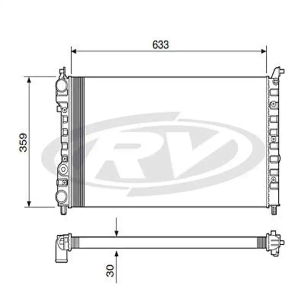 RADIADOR FIAT TEMPRA 1992 A 1999
