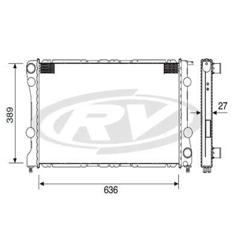 RADIADOR S-10 2.8 MWM 2005 A 2011 DIESEL ELETRONICA