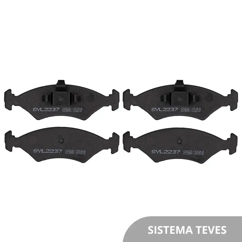 PASTILHA FREIO DIANTEIRA FIESTA 1.0 1.6 2009/ SISTEMA TEVES