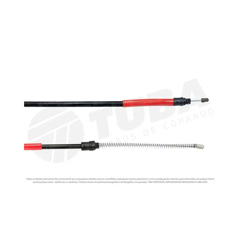 CABO FREIO MAO TRAS PEUGEOT 206 207