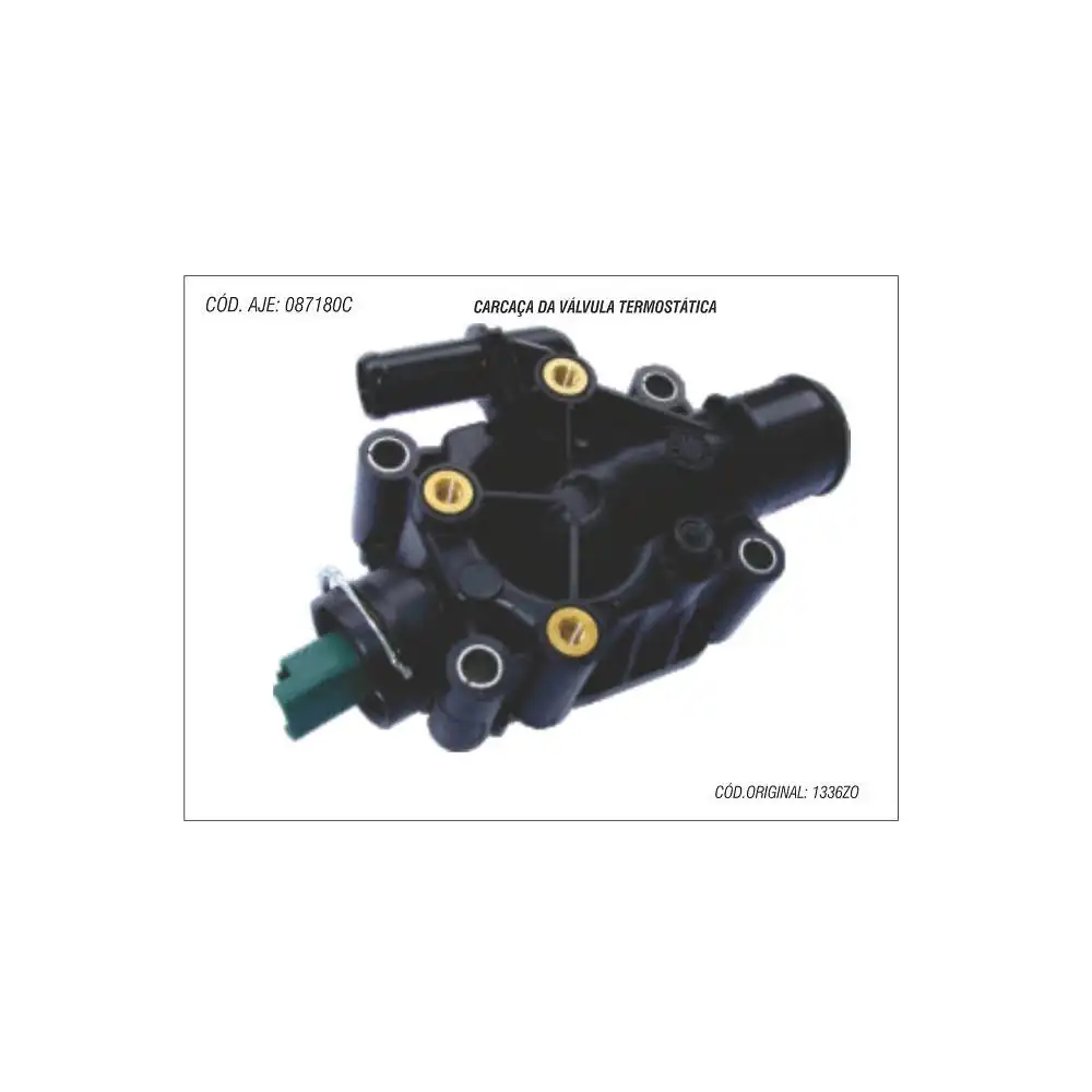 VALVULA TERMOSTATICA PEUGEOT 206 1.6 16V 2005 A 2010 C/ CARC