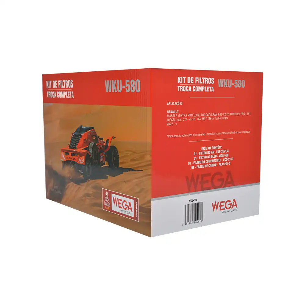 KIT FILTROS RENAULT MASTER 2.3 16V TURBO DIESEL 2022 ACIMA