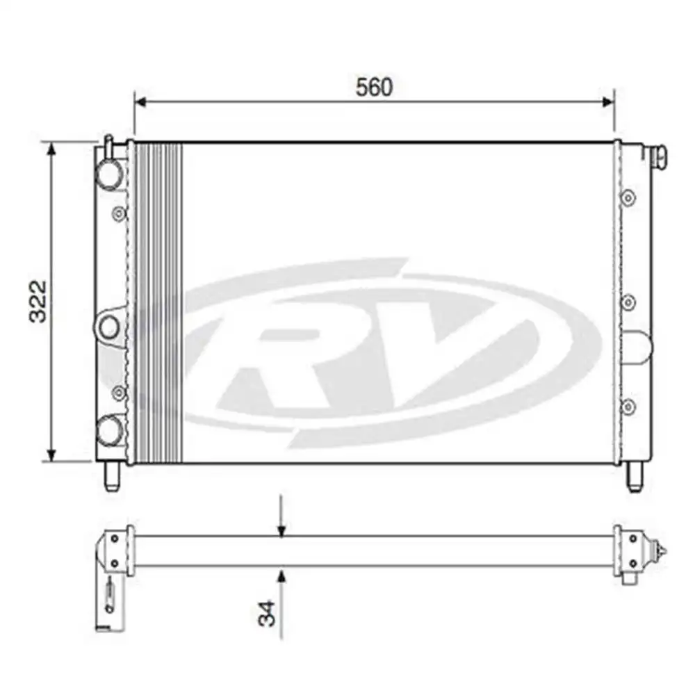RADIADOR FIAT UNO 1.0 1.5 1996 A 2001 SEM AR