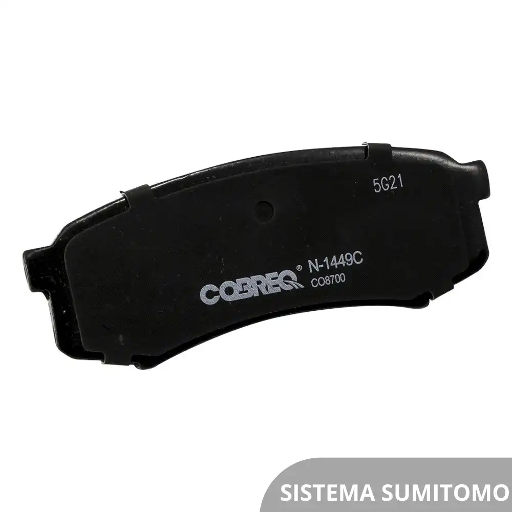 PASTILHA FREIO TRASEIRA MITSUBISHI PAJERO FULL 3.2 2008/ CER