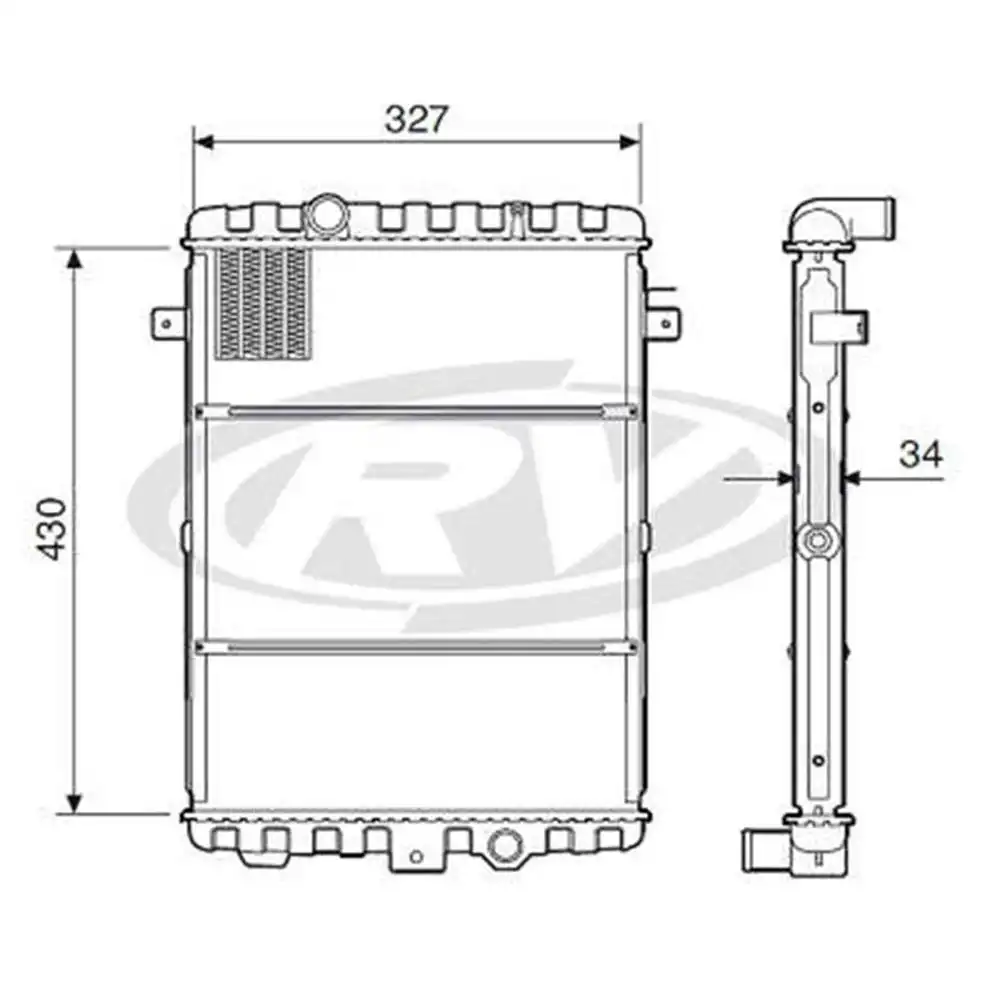RADIADOR GOL 87/ 1.6 1.8 C/AR