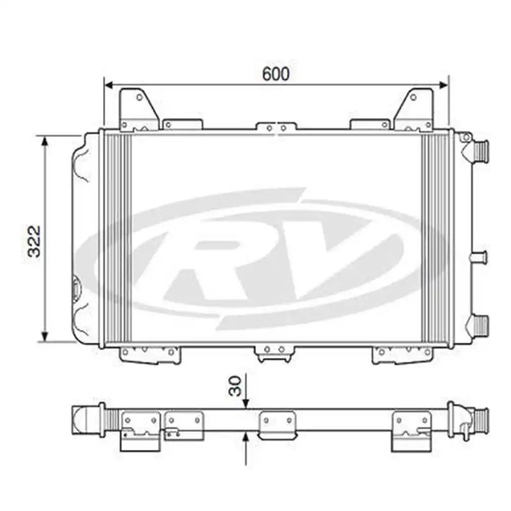 RADIADOR ESCORT 1.6 1.8 1989 A 1992