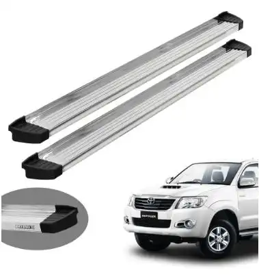 ESTRIBO LATERAL TOYOTA HILUX 06/15 CAB.DUPLA ALUMINIO ECONOM