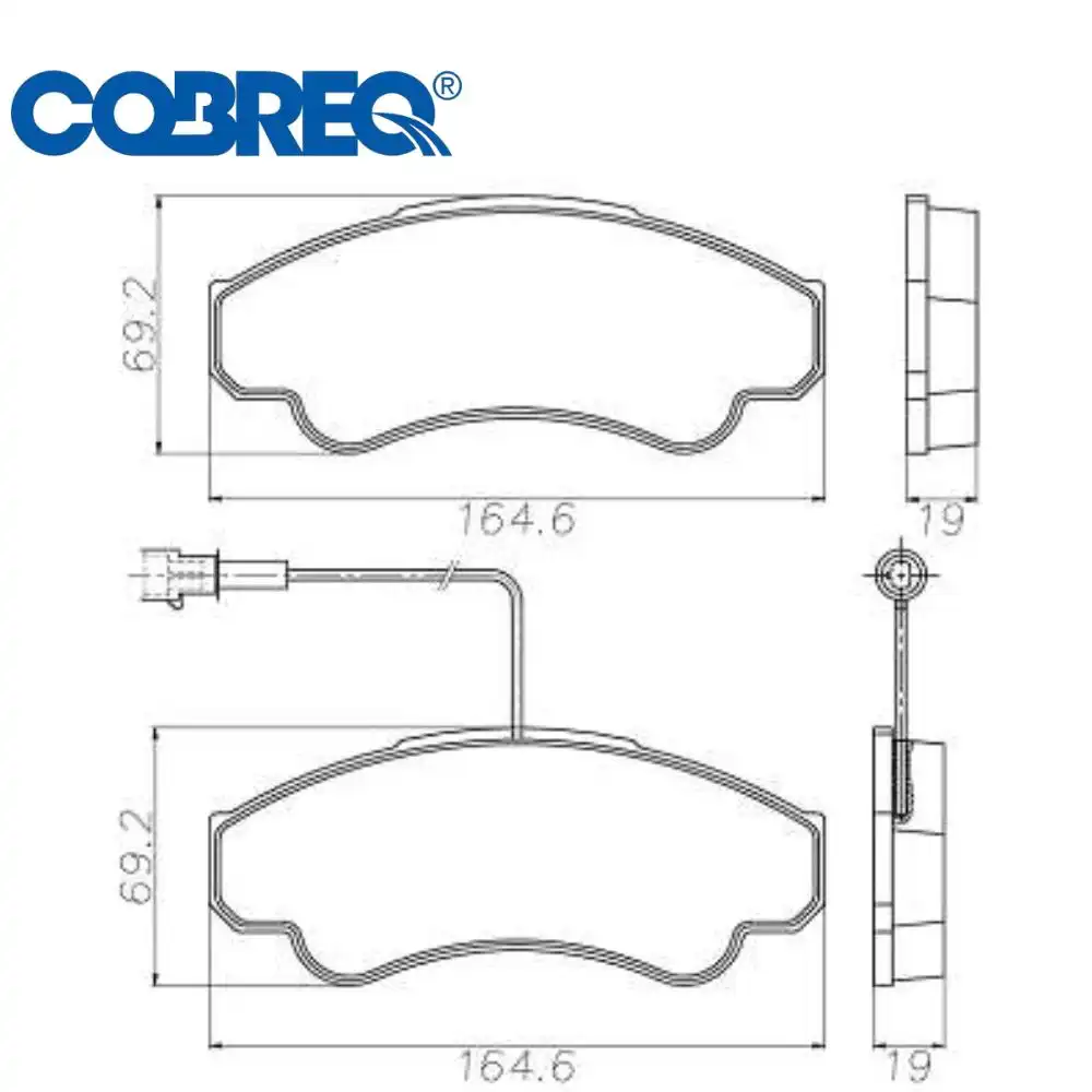 PASTILHA FREIO DIANTEIRA FIAT DUCATO 2.8 2002/