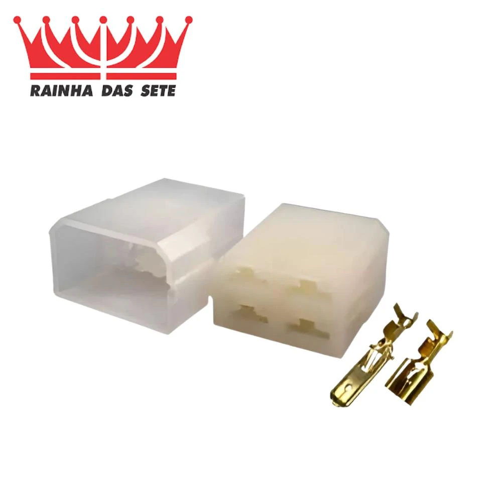 KIT CHICOTE 4 VIAS MACHO E FEMEA