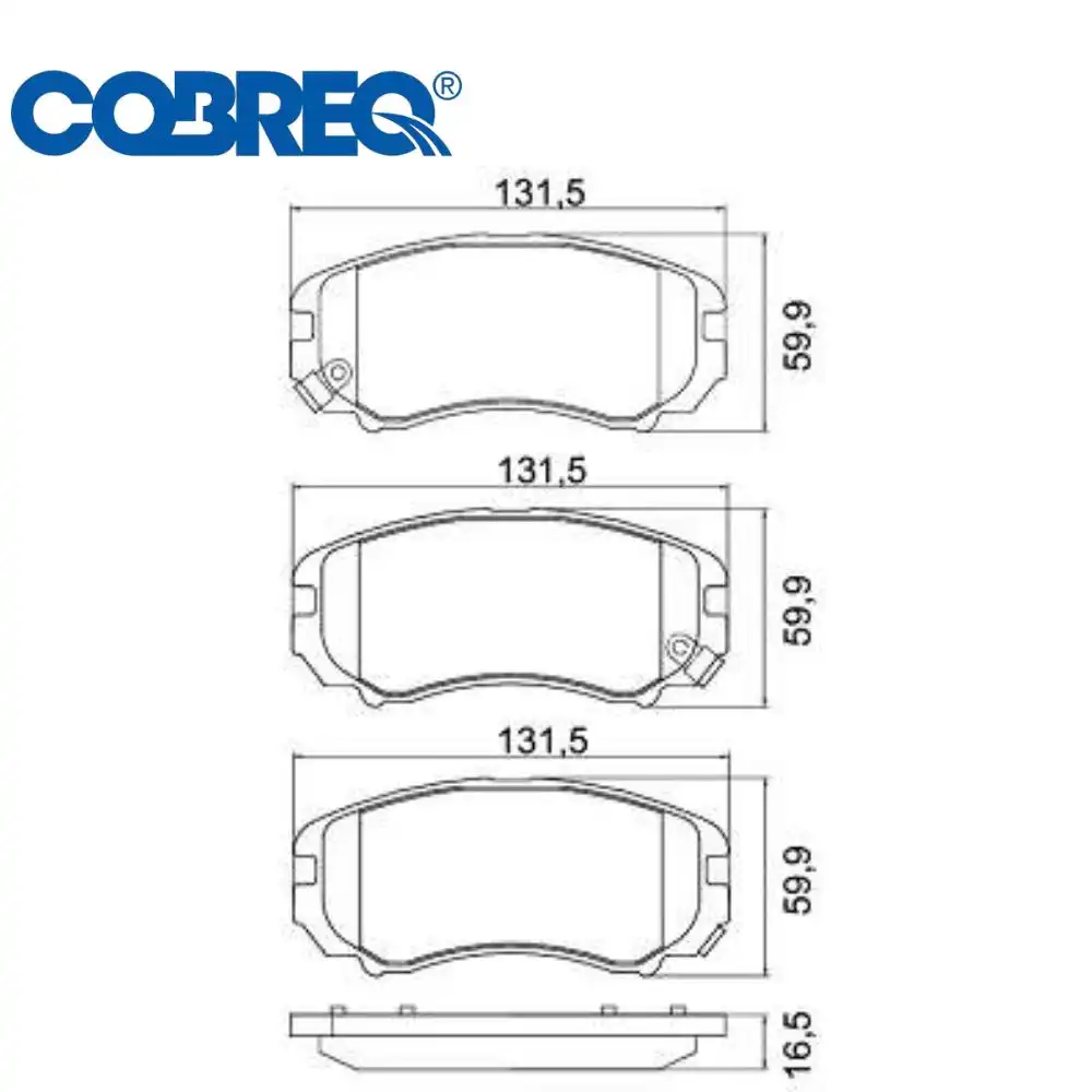 PASTILHA FREIO DIANTEIRA HYUNDAI TUCSON 2.0 2004/