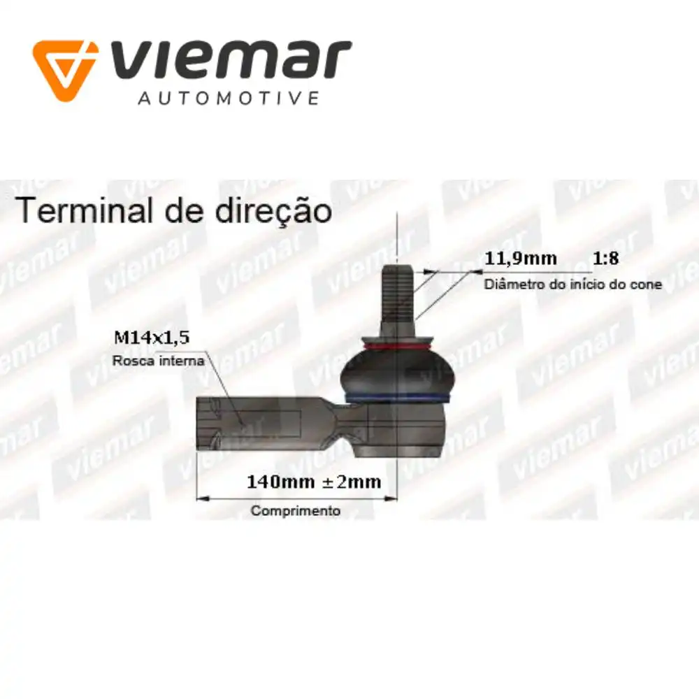 PONTEIRA DIRECAO FIAT UNO 92/