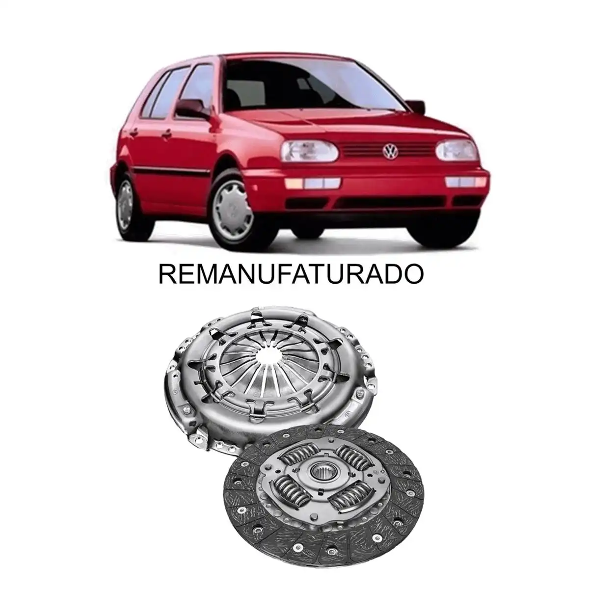 KIT EMBREAGEM GOLF 2.0 1994 A 1998 ALEMAO MEXICANO