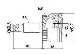 JUNTA HOMOCINETICA HYUNDAI NEW TUCSON 1.6 2016 A 2025