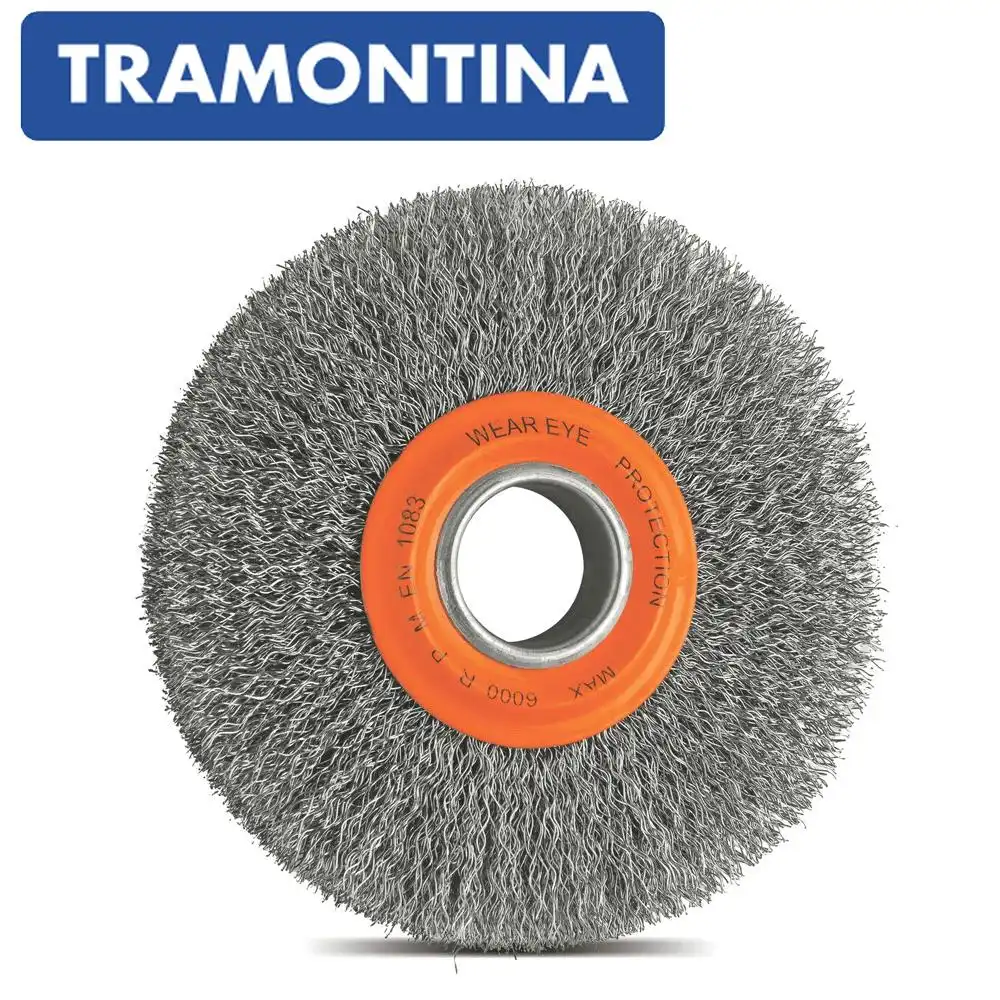 ESCOVA COPO ARAME ONDULADO 6X1/2