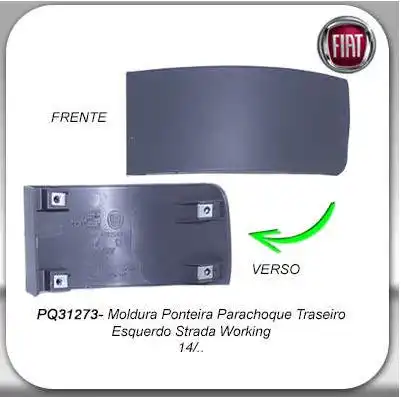 MOLDURA POLAINA FIAT STRADA WORKING 2014 EM DIANTE  ESQ