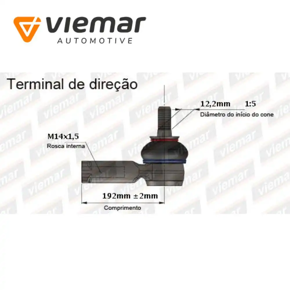PONTEIRA DIRECAO CITROEN C3 12/ PEUGEOT 208 13/ ESQ