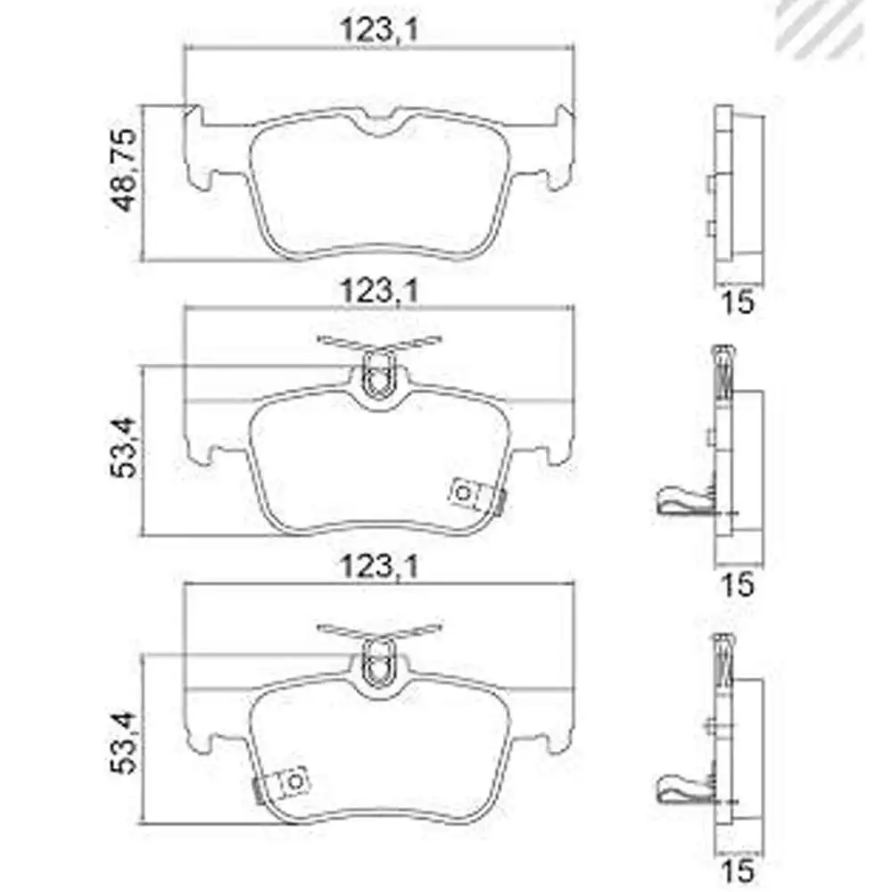 PASTILHA FREIO TRASEIRA HONDA CIVIC 2.0 16V 2017/