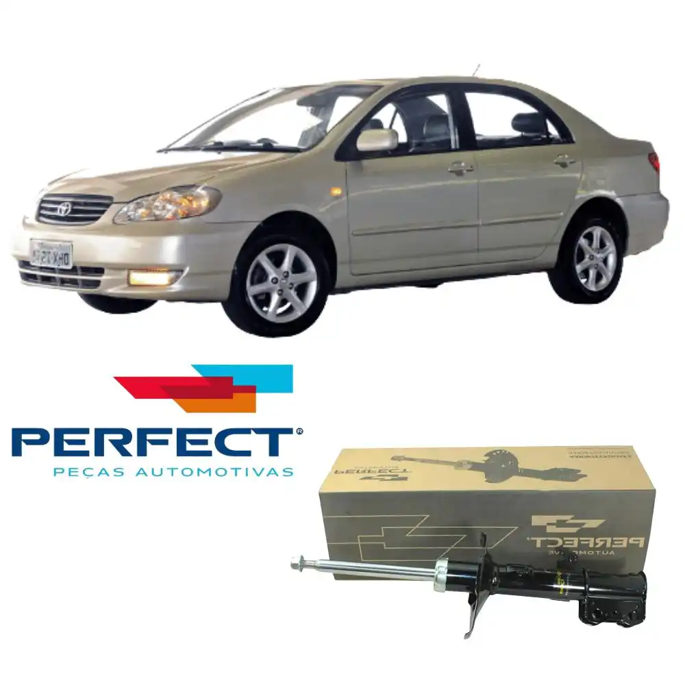 AMORTECEDOR DIANTEIRO TOYOTA COROLLA 2002 A 2008 ESQUERDO