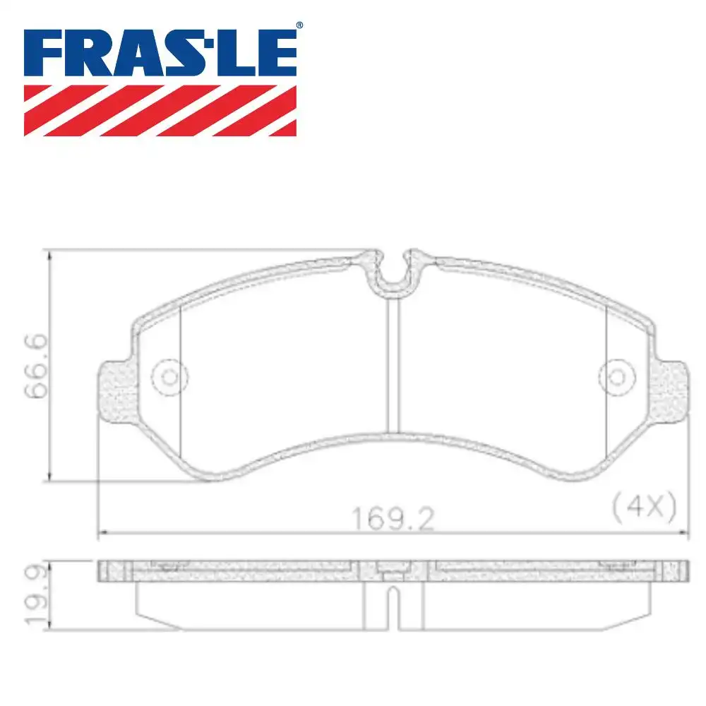PASTILHA FREIO DIANTEIRA SPRINTER 516 2.2 2019 EM DIANTE
