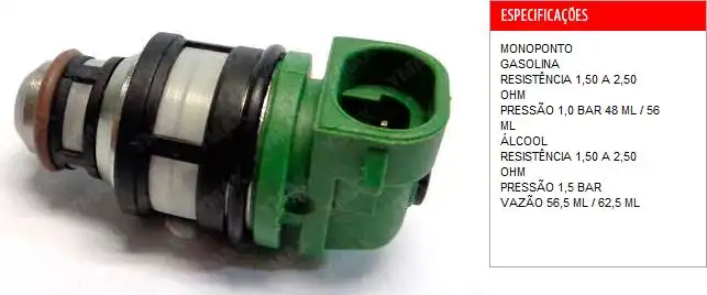 BICO INJ GOL 1.6 1995 A 1996 VERDE