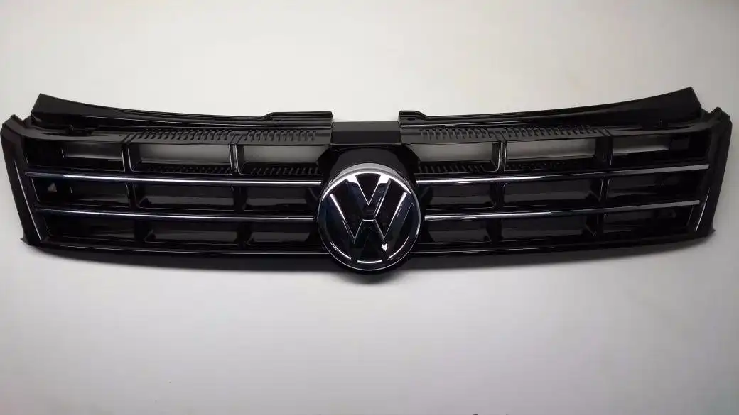 GRADE RADIADOR POLO 12/17 PRETA C/ FRISO CINZA