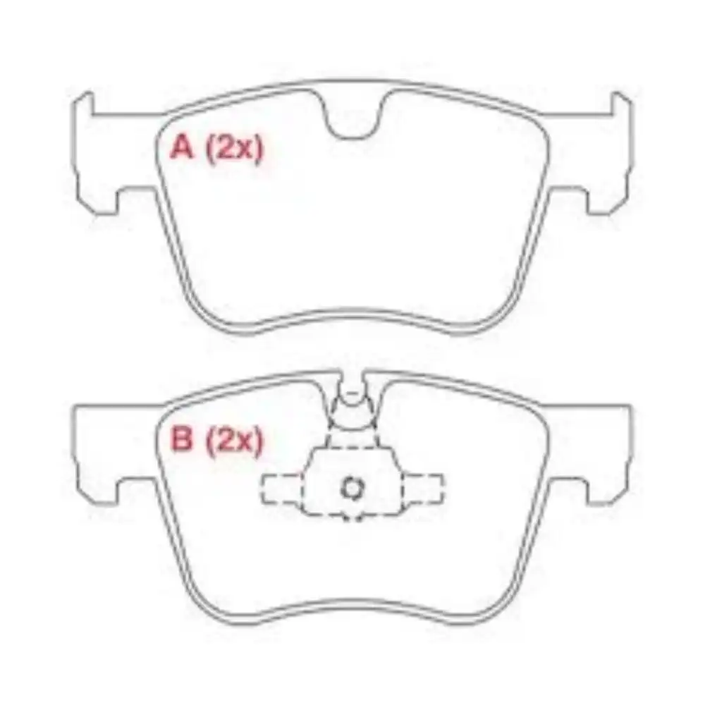 PASTILHA FREIO DIANTEIRA C4 PICASSSO 1.6 2.0 2013 ACIMA