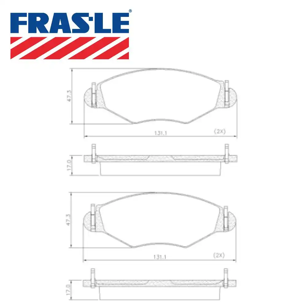 PASTILHA FREIO DIANTEIRA PEUGEOT 206 1.1 1.4 1.6 1998/