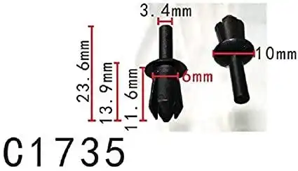 GRAMPO FIXACAO PARACHOQUE GM