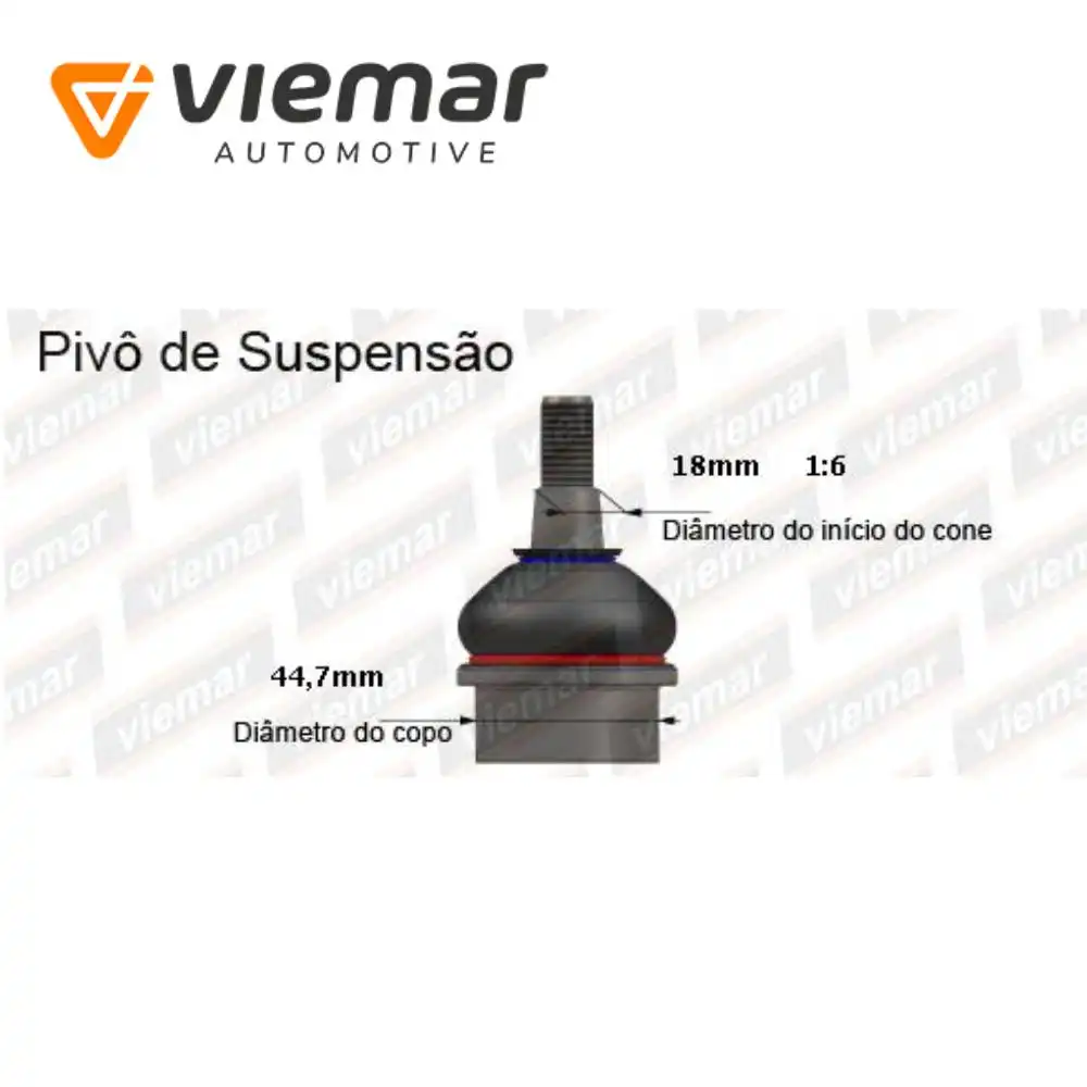 PIVO RANGER 1998 A 2012 INFERIOR SOB MEDIDA 44,7MM