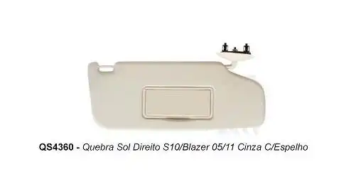 QUEBRA SOL S-10 2005 A 2011 DIR CINZA C/ESPELHO