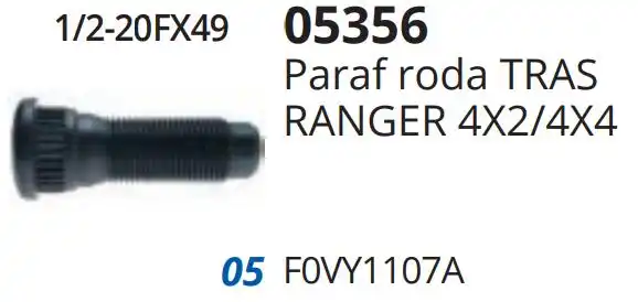 PARAFUSO RODA RANGER TRAS
