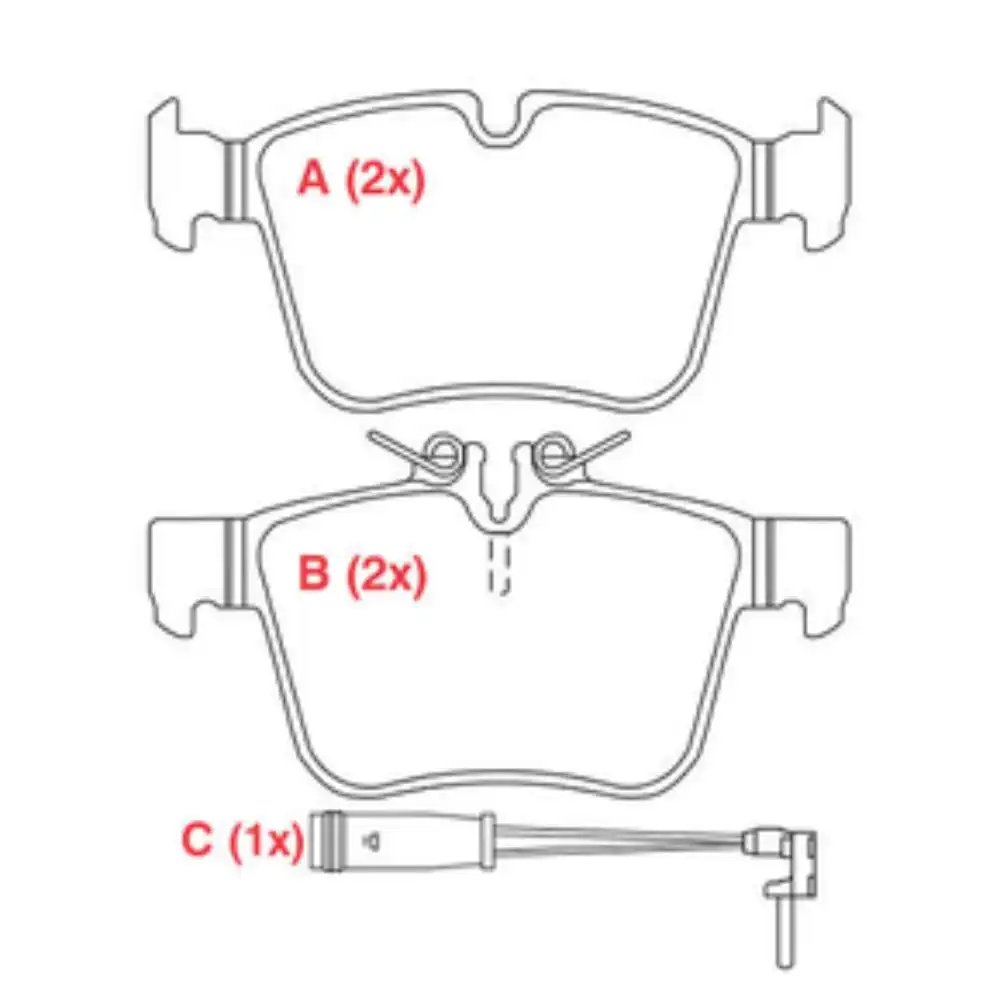 PASTILHA FREIO TRASEIRA COMPASS 2.0 4X2 FLEX 2017/