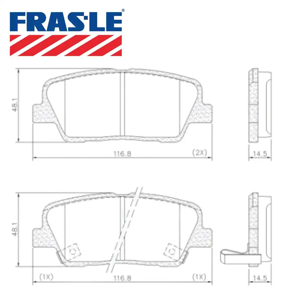 PASTILHA FREIO TRASEIRA SANTA FE 2.4 2.7 3.5 2010/ CERAMICA