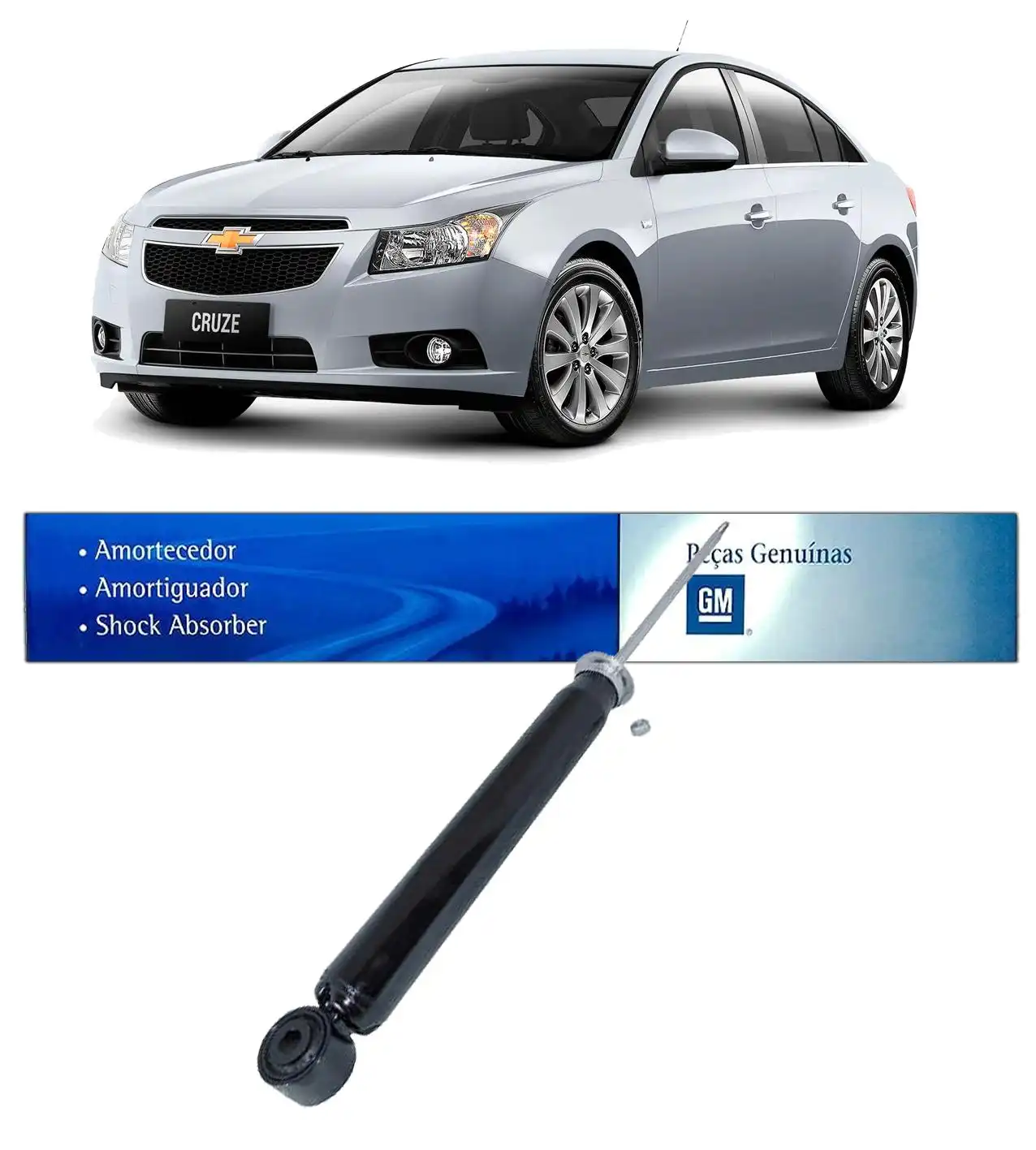 AMORTECEDOR TRASEIRO CRUZE 2011 A 2016